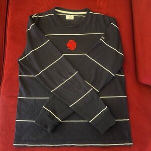 Noah NYC long sleeve Navy Blue heavyweight T Shirt